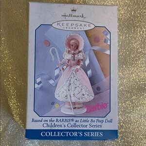 Hallmark Keepsake Barbie Little Bo Peep Ornament - Pink and White